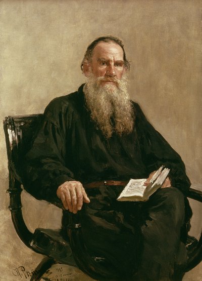 Lev Tolstoy by Ilya Efimovich Repin